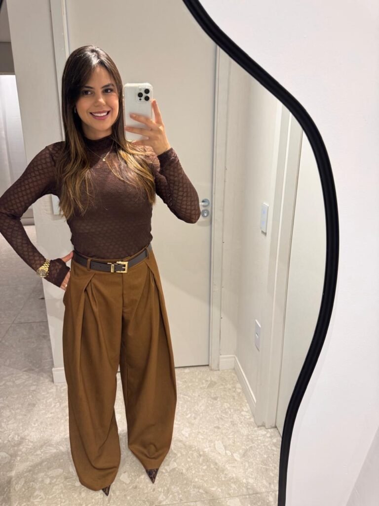 Calça marrom